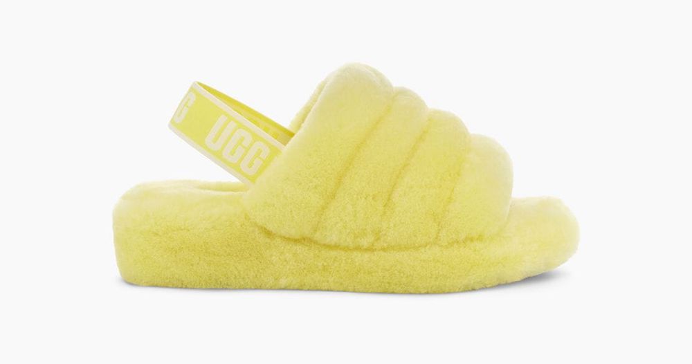 Ugg Slides Canada - Ugg Women's Fluff Yeah Neon Yellow